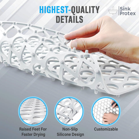 Sink Protex silicone sink protector in a two-pack for extended coverage.
