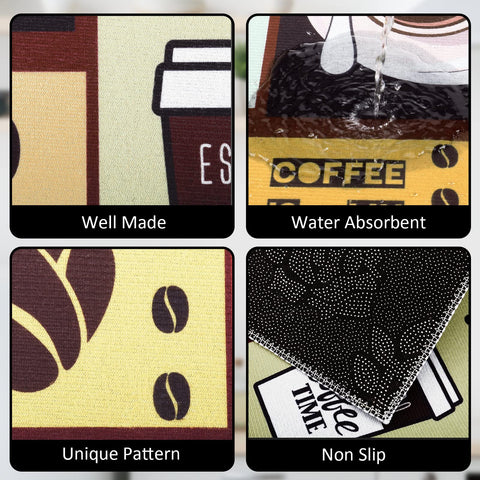 Sinmoe waterproof kitchen mats stay dry and easy to wipe
