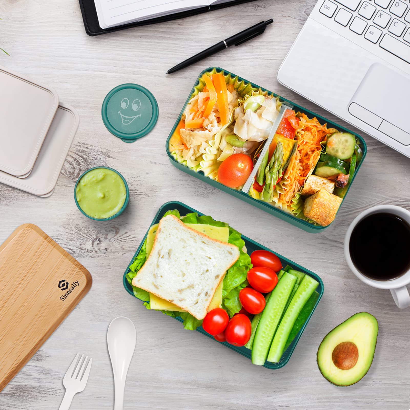 Sinnsally bento box leak-proof design prevents spills during transit