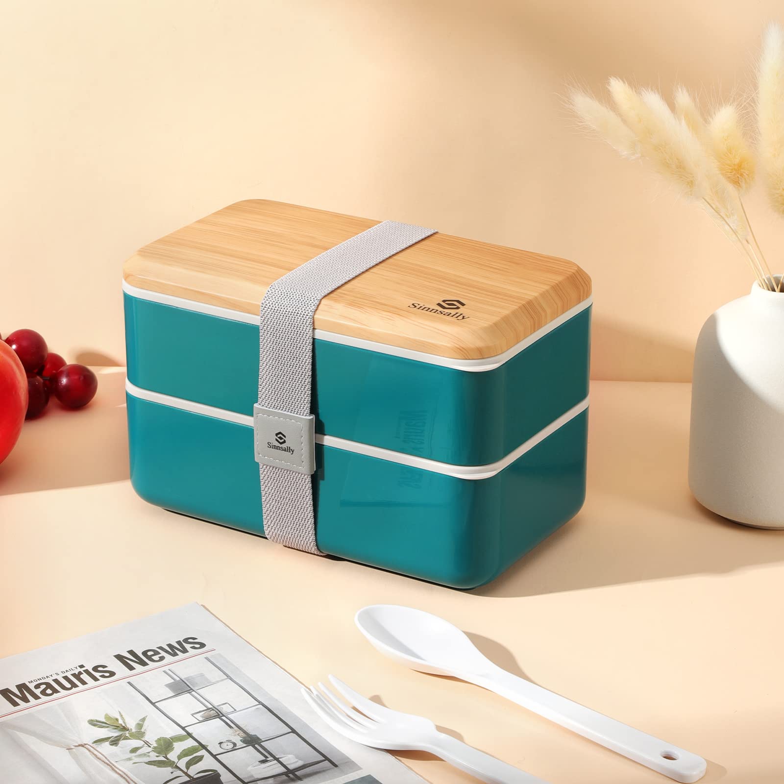 Sinnsally bento box microwave-safe container for quick reheating