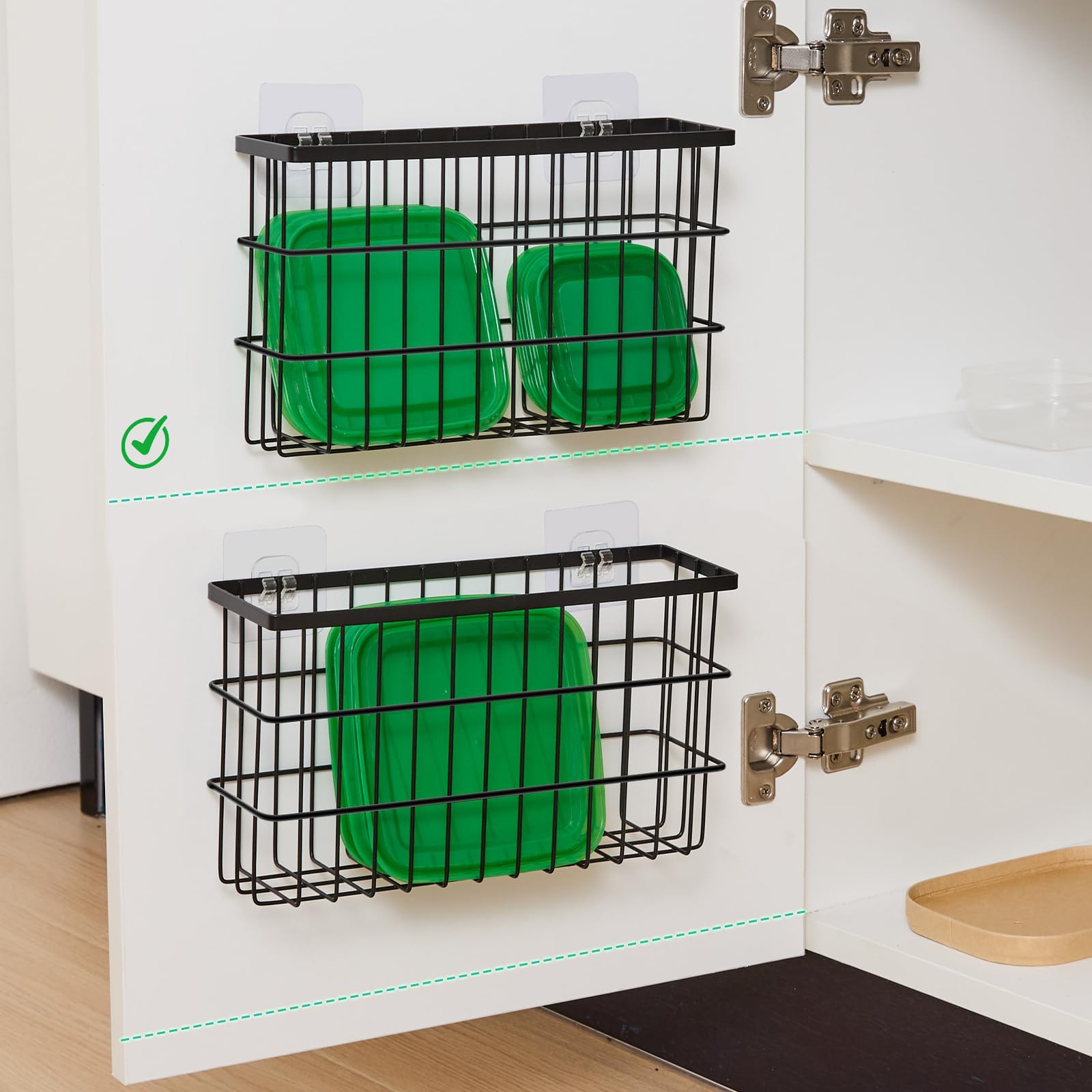 Sinnsally kitchen organizer caddy keeps containers, cups, and brushes within reach.