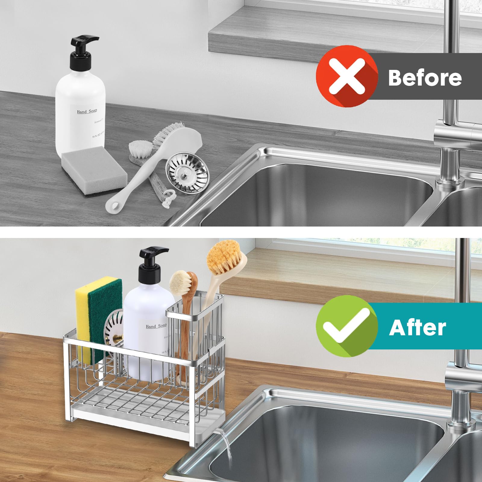 Sinnsally dimensions 9.1 by 4.1 by 8.4 inches maximize counter space.