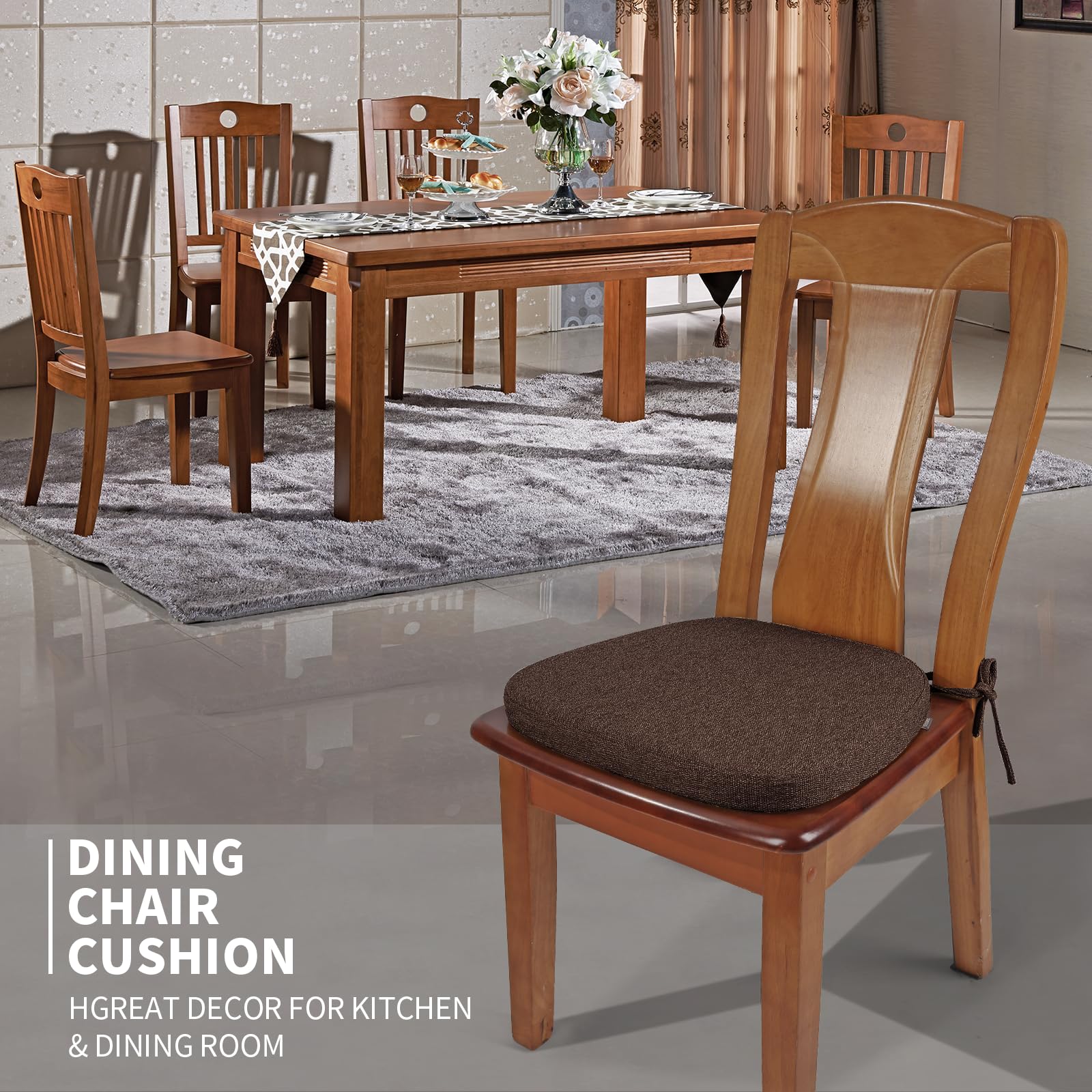 SINOSSO U-shape seat pad with breathable fabric enhances seating during meals