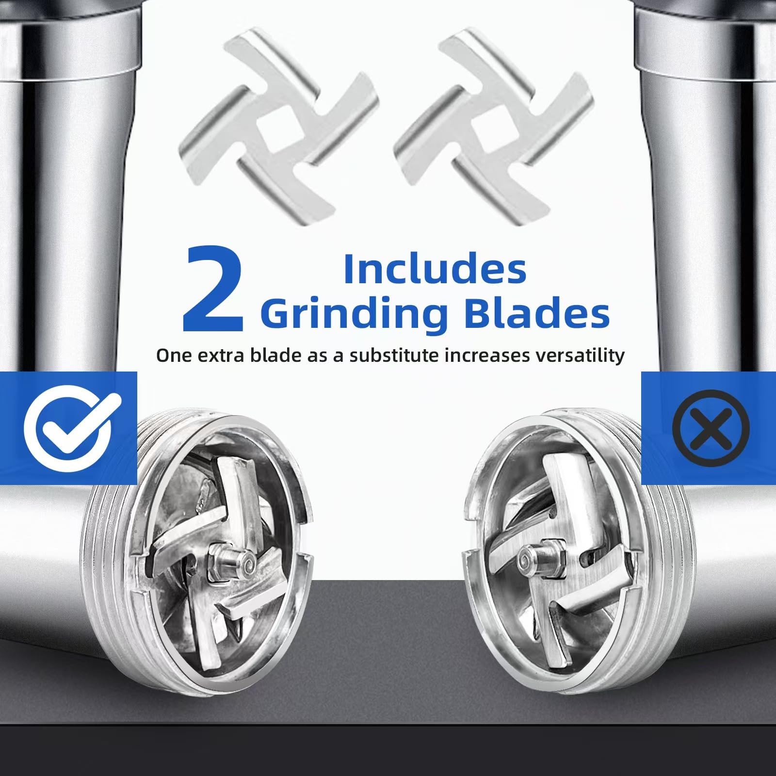 Sinyder's metal gears and copper motor ensure reliable grinding performance