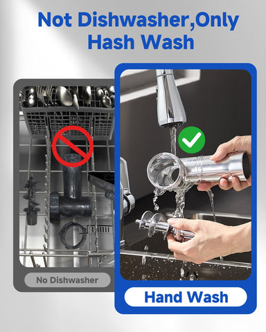 Sinyder grinder features removable parts for easy hand washing and quick cleanup