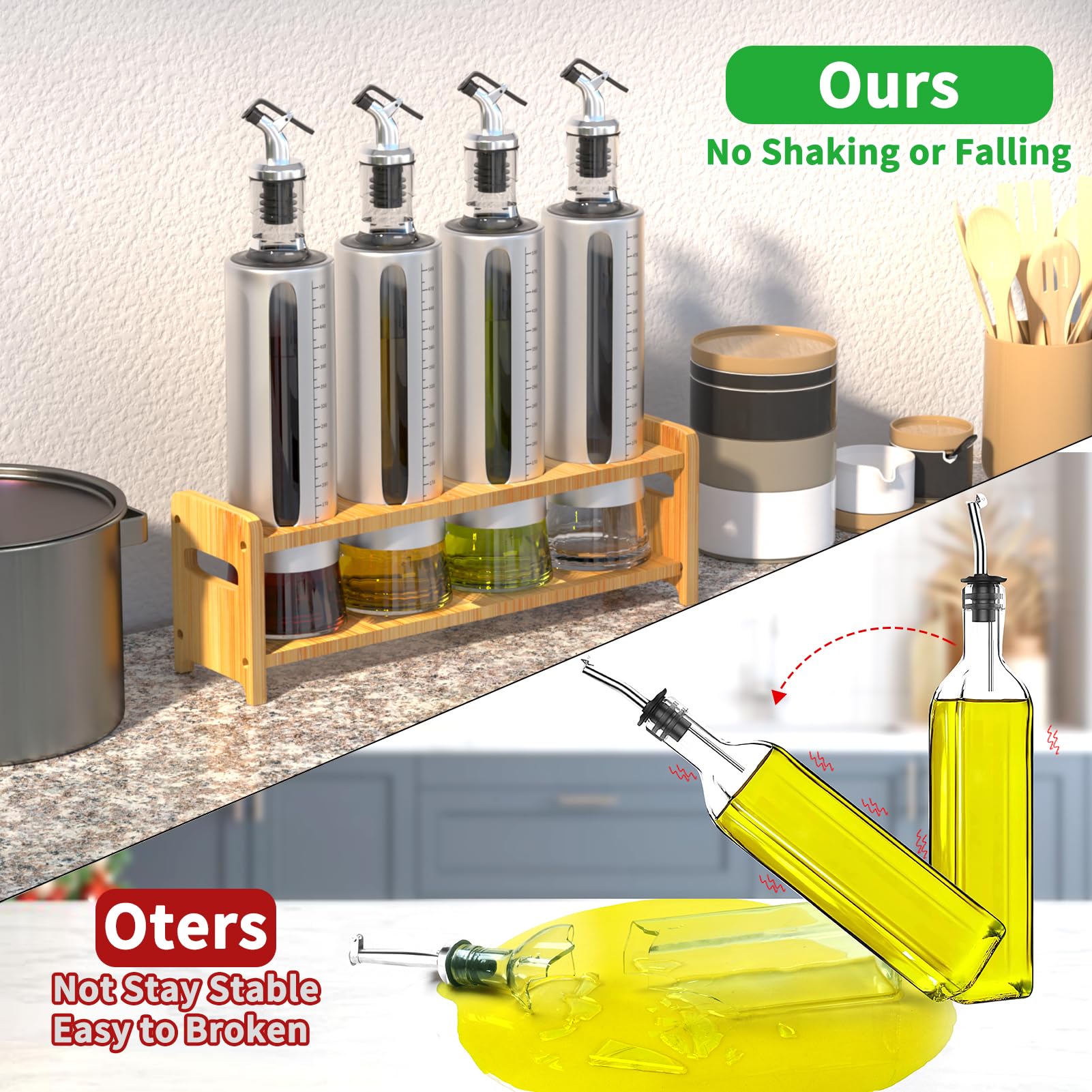 SINYWAY pour spouts ensure controlled, non-drip pouring and less mess.