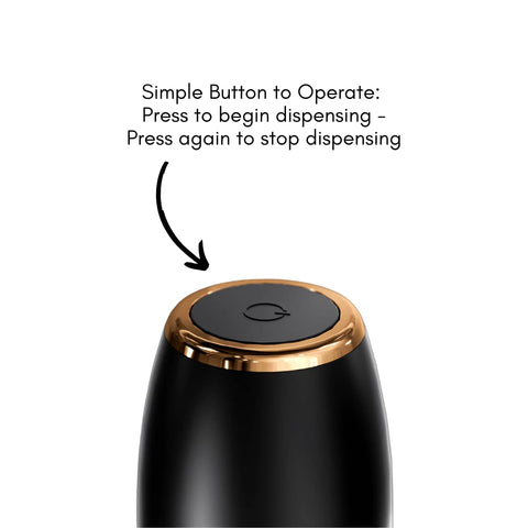 Sip and Shimmer gold accent pourer adds style while aerating wine
