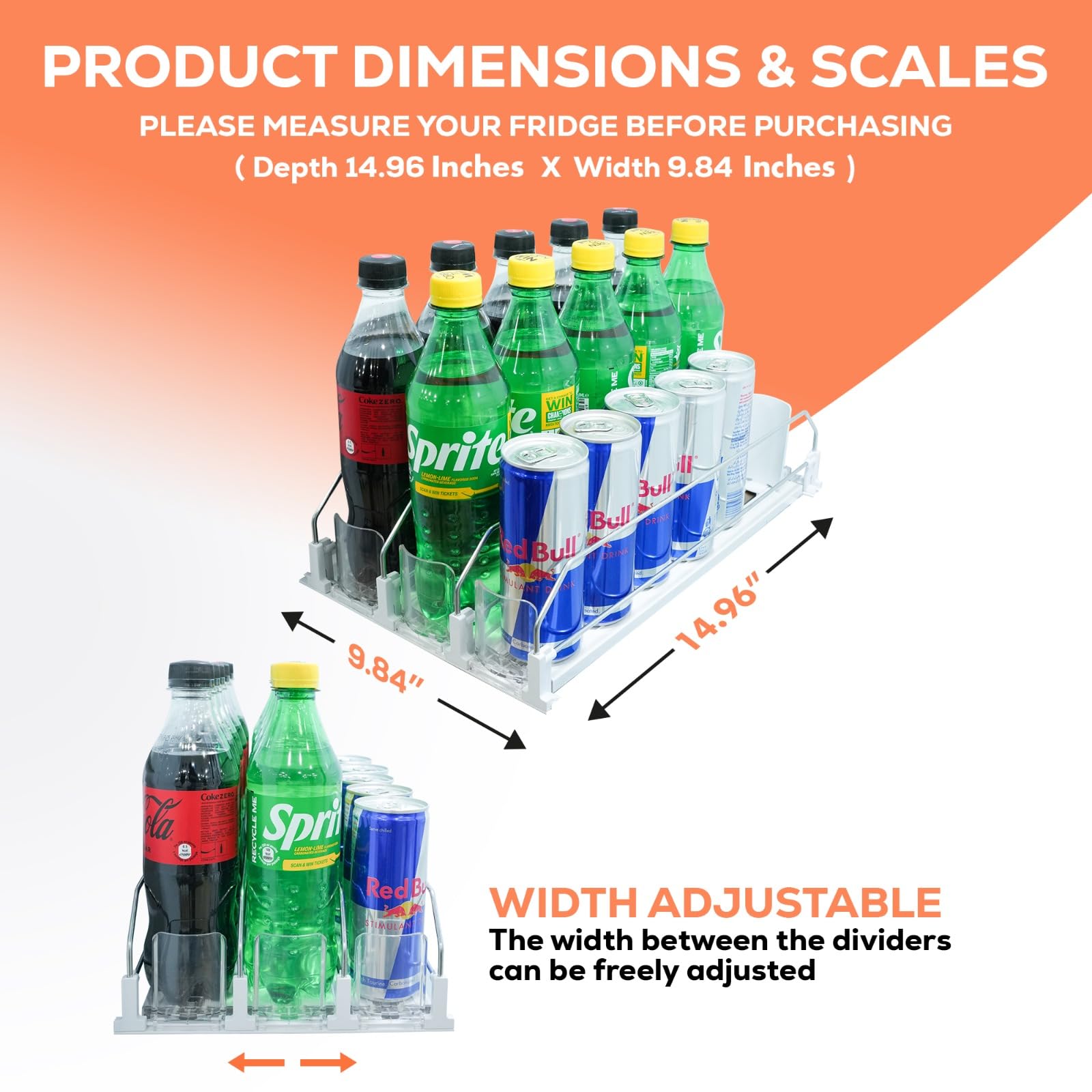 SIP SORT automatic pusher enables smooth forward movement of cans