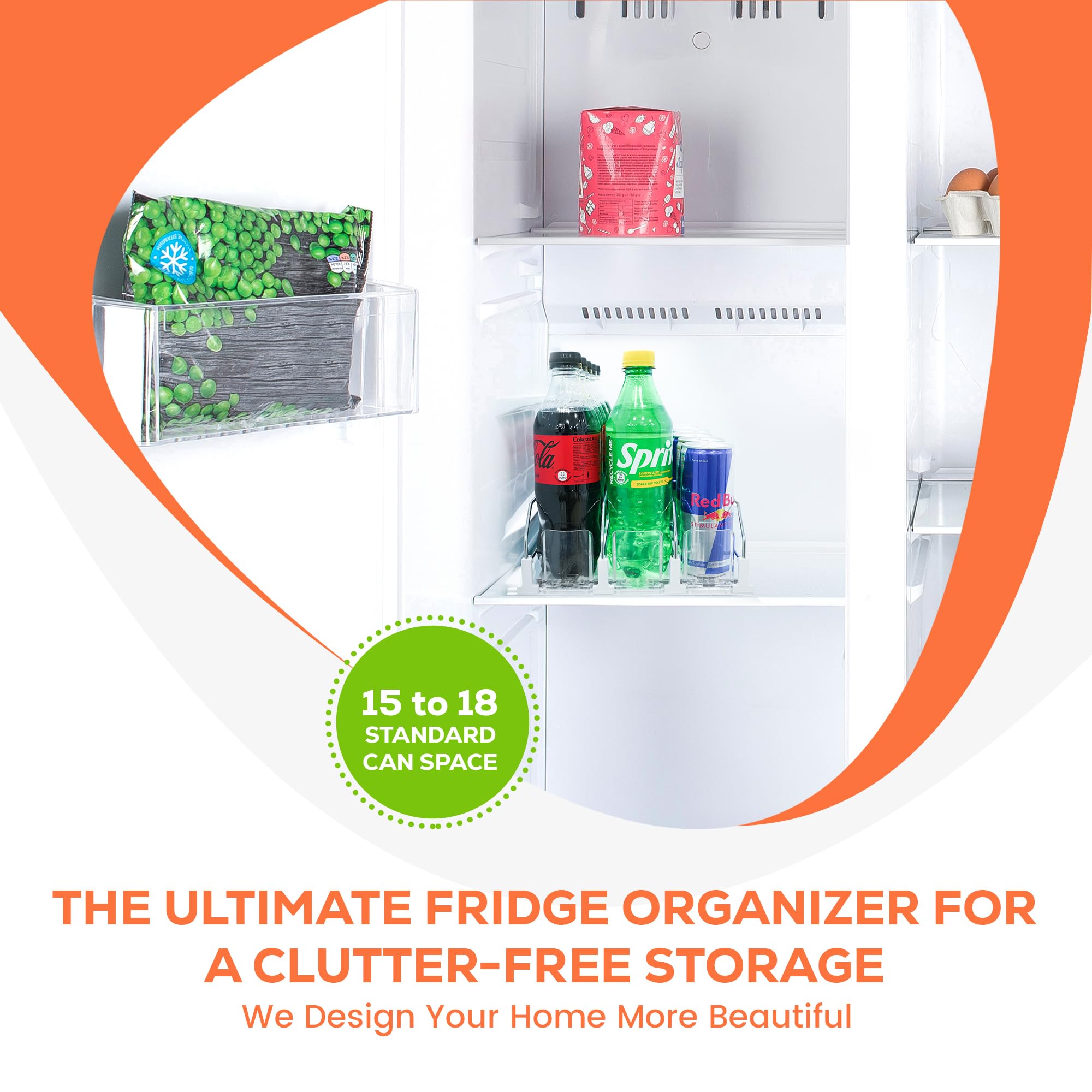 SIP SORT white finish blends with fridge decor for easy integration