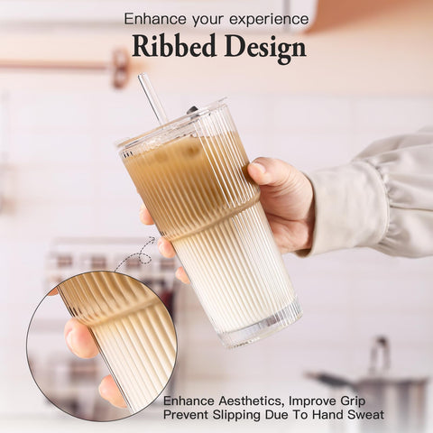 SIPBYSOP borosilicate glass resists heat and cold for versatile drinking.