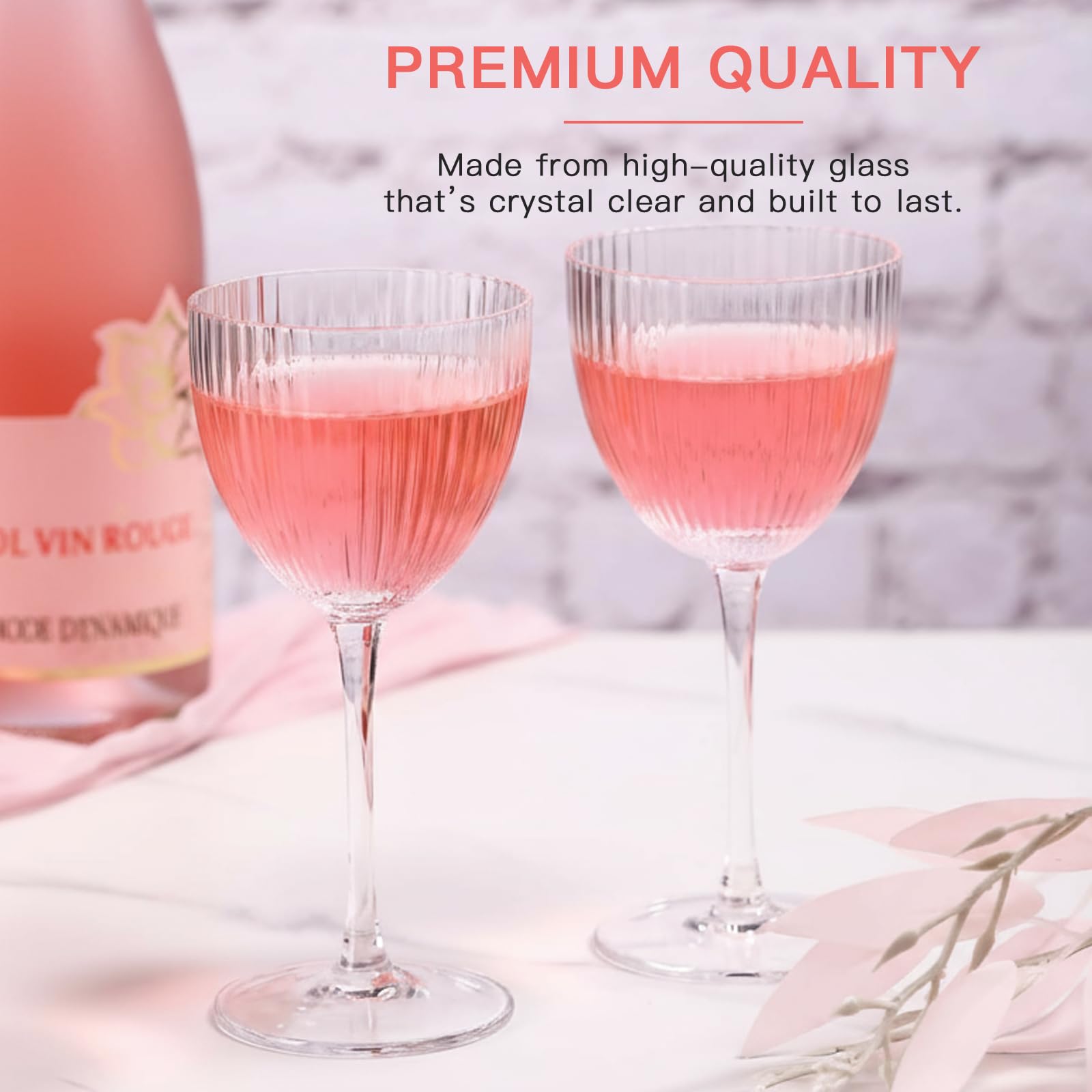 SIPBYSOP hand blown lead free crystal glasses for clarity.
