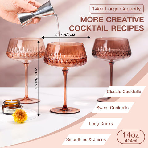 SIPBYSOP Venus Coupe lead-free glass for safe everyday use