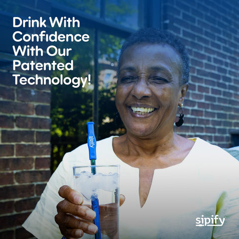 Sipify Flow-Limiting used with coffee or tea for controlled sipping.