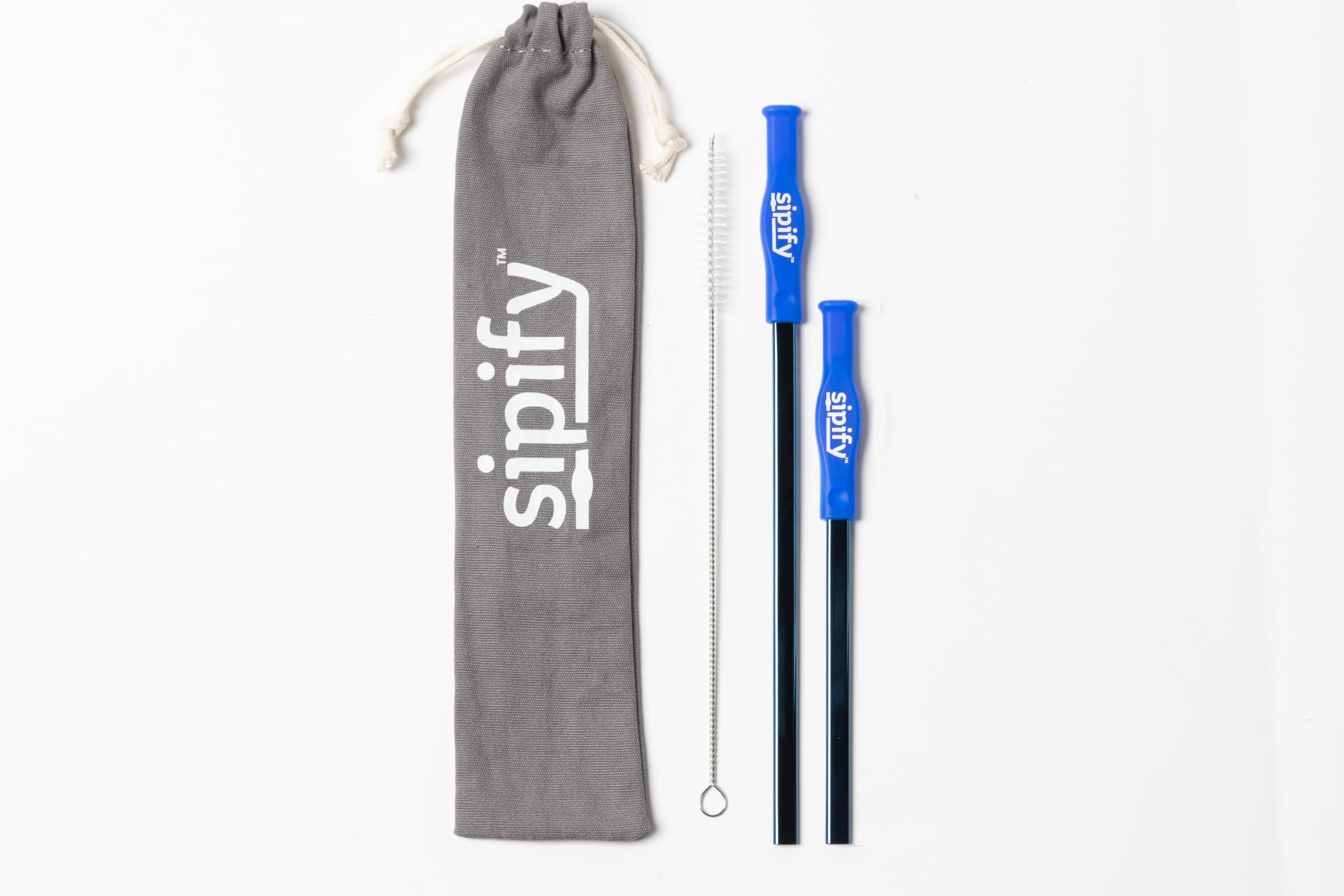 Sipify Flow-Limiting straw close-up with silicone tip for gentle sips.