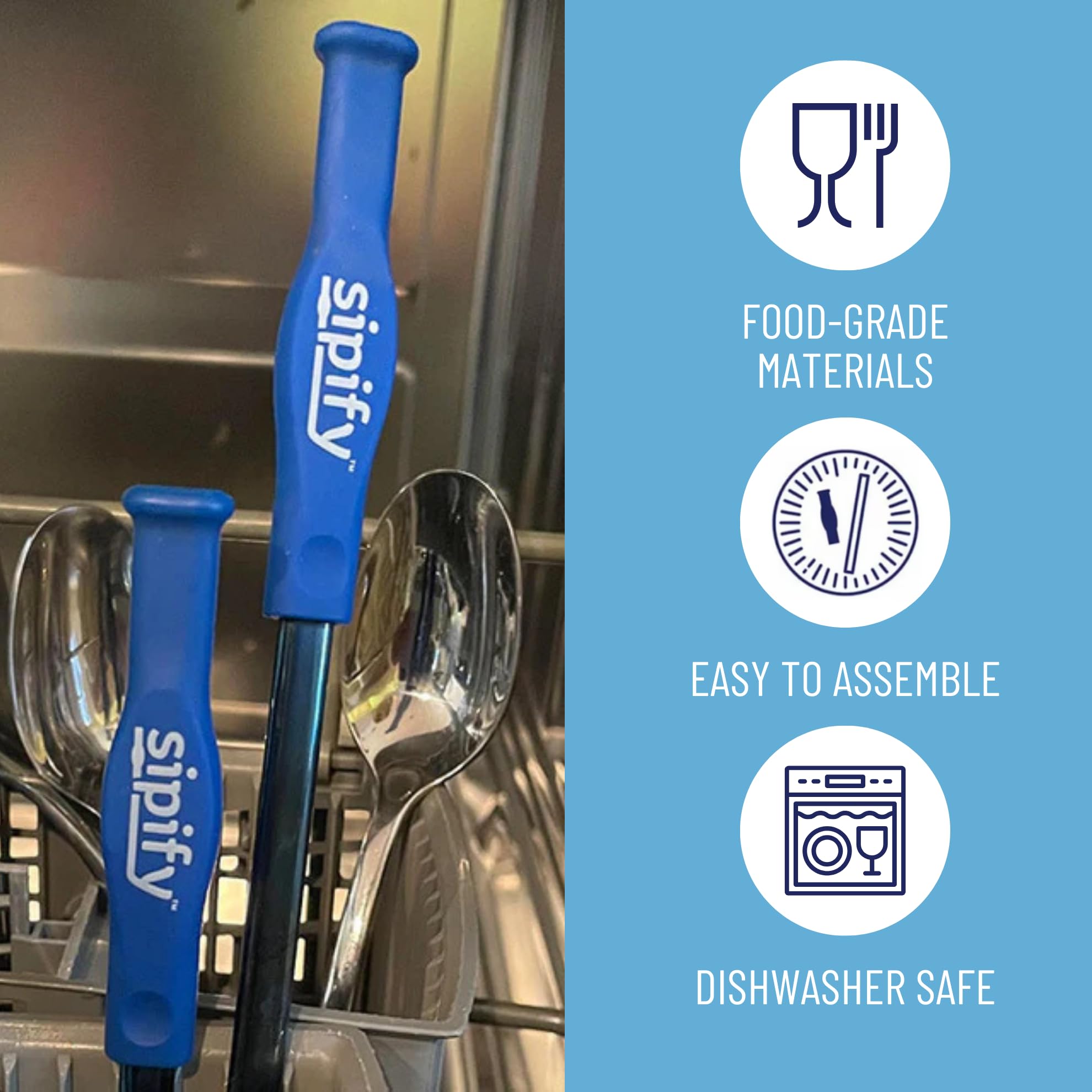 Sipify Flow-Limiting sturdy stainless steel construction for daily use.