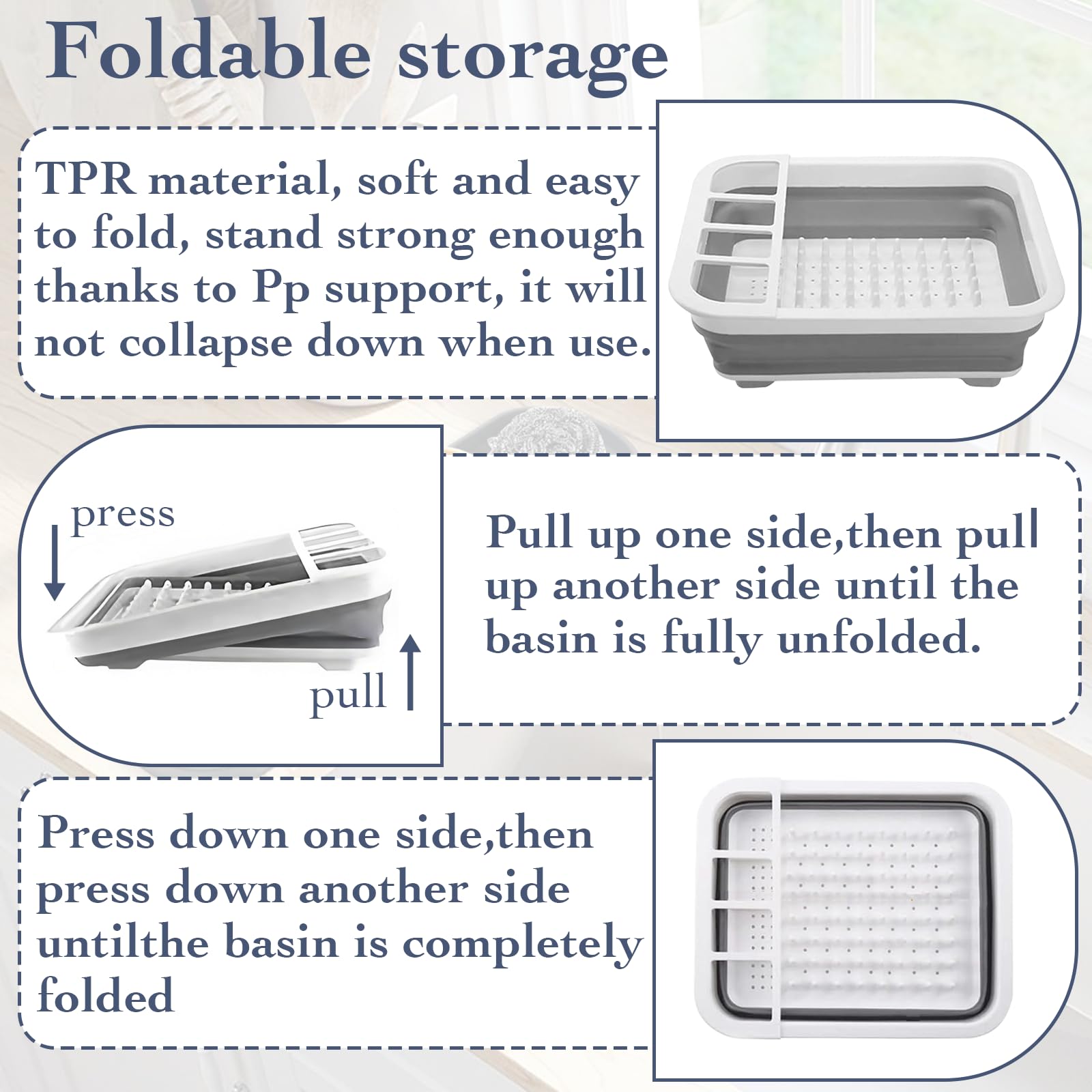 Sipobuy portable dishdrainer in outdoor camping setup.