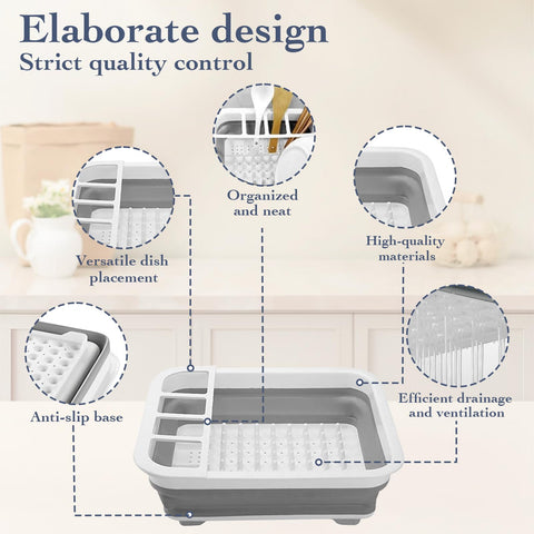 Sipobuy dishdrainer in RV or boat showing versatile drying rack.