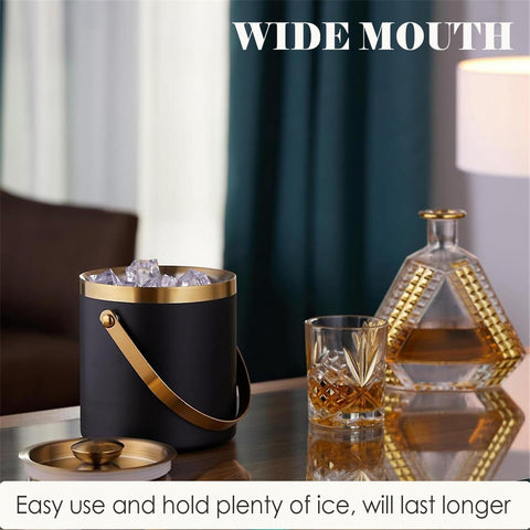 Sipoyen 2L ice bucket holds ice for quick refills