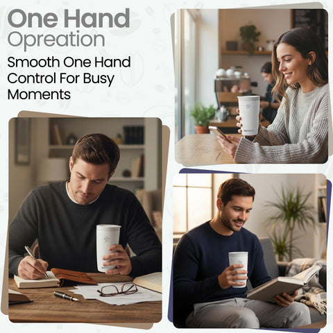 Sipraw BPA-free lid provides safe sipping and easy cleaning on the go.