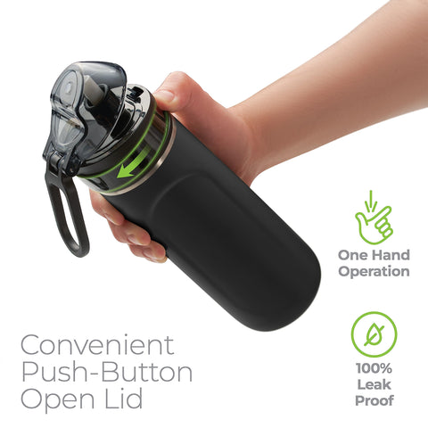 SIPX slim, durable bottle design fits backpacks and cup holders.