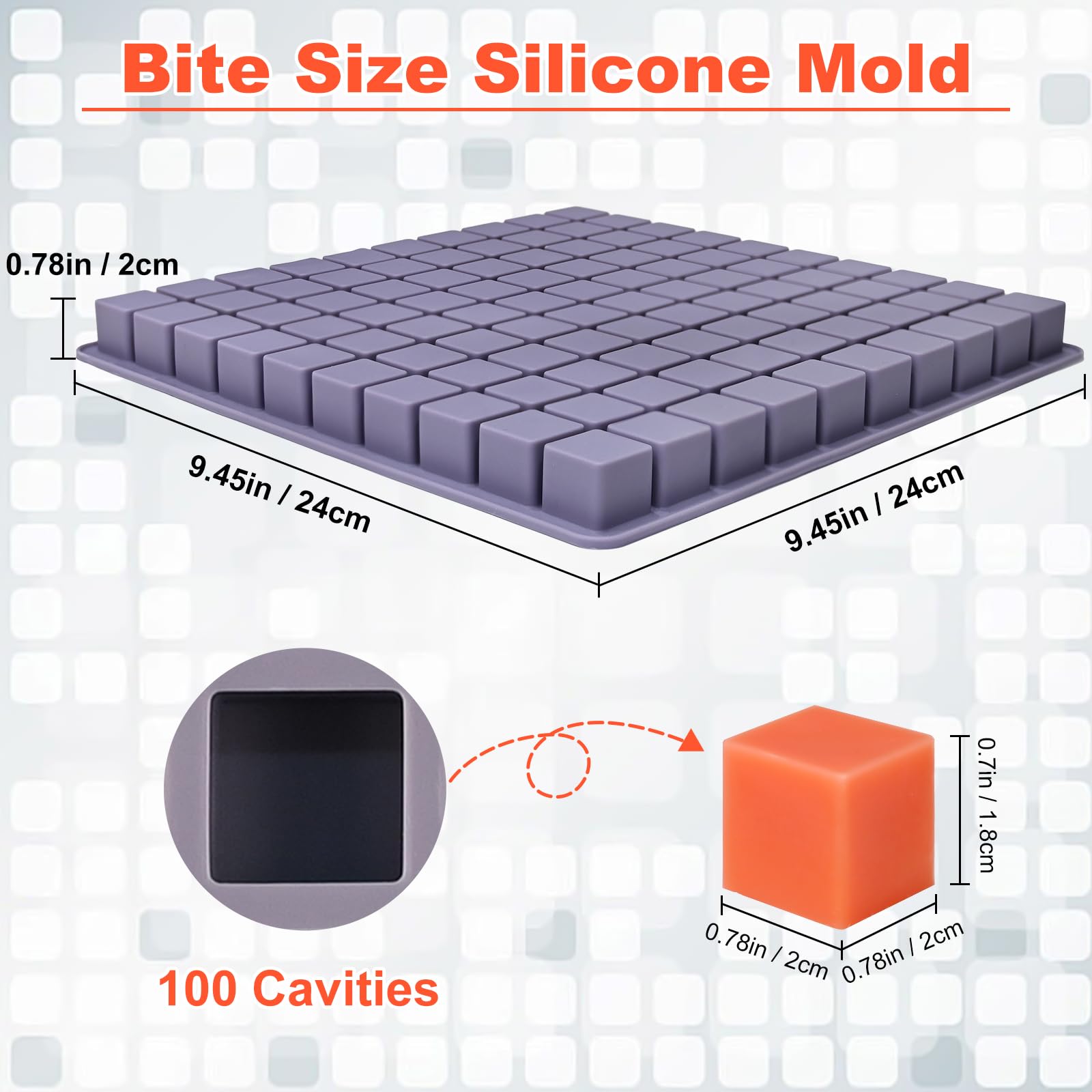 SIQINZONGWA square mold withstands oven and microwave use, versatile for desserts.