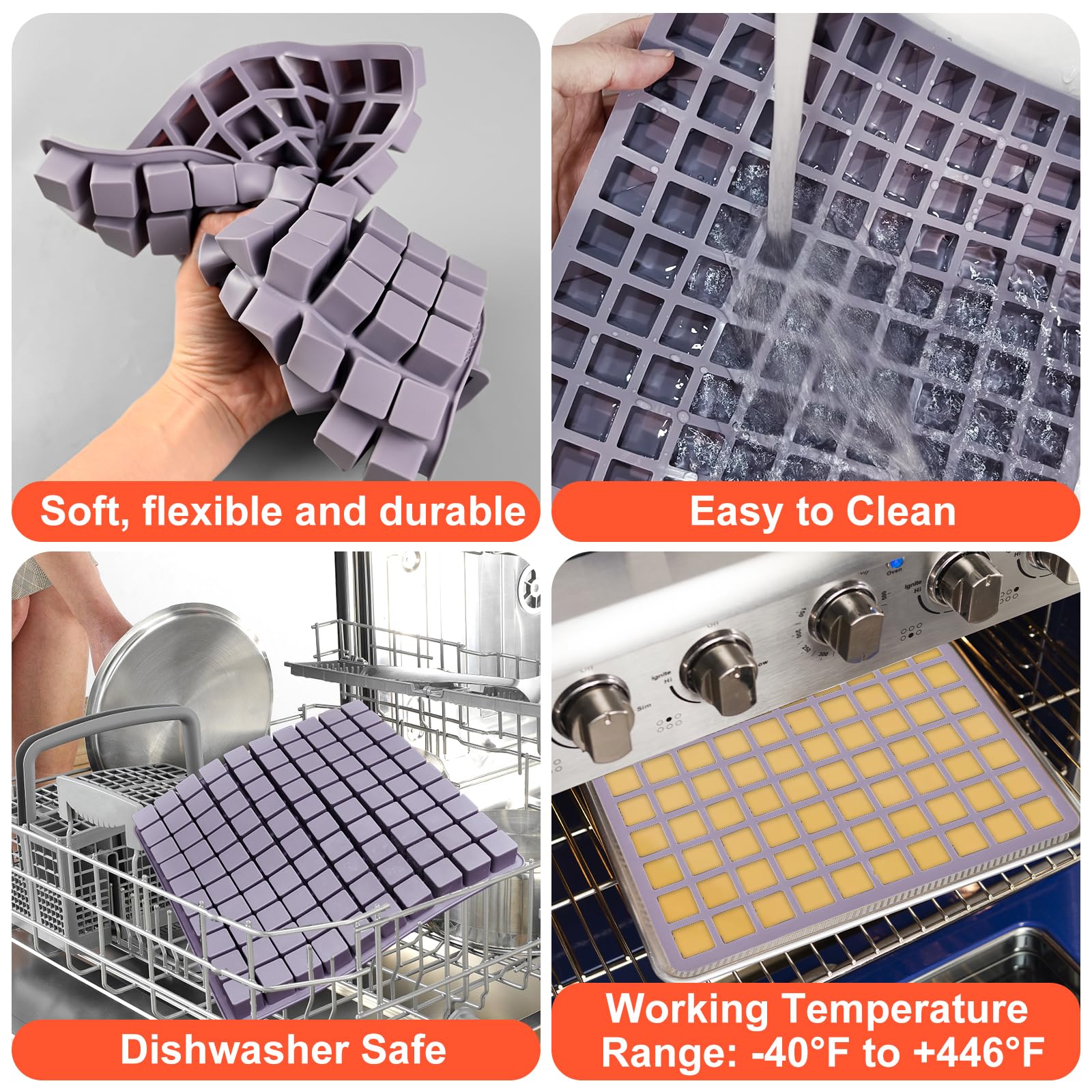SIQINZONGWA square mold ideal for candy, jelly, and gummy treats.