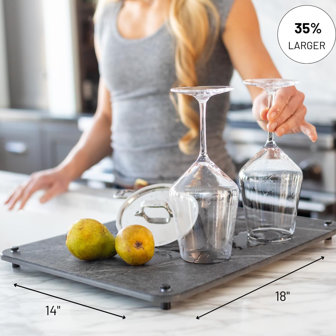 Siren Stone absorbent diatomaceous earth mat dries quickly and evenly