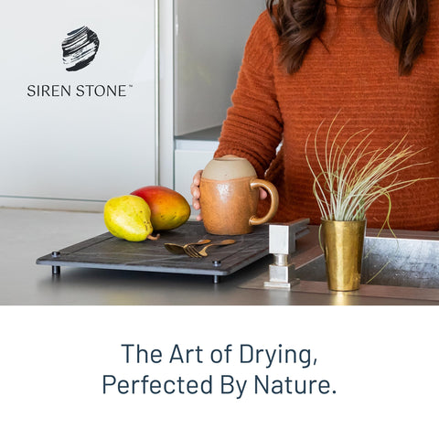 Siren Stone easy cleaning with rinse and wipe