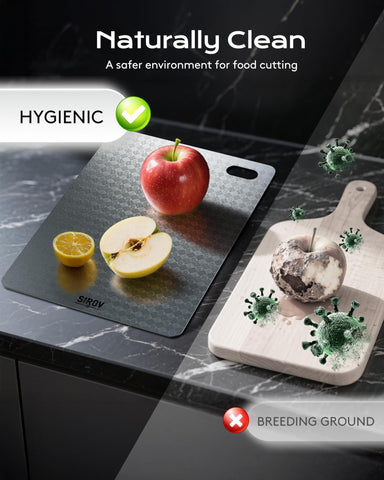Sirov 100% titanium board resists corrosion and shields blades from dulling