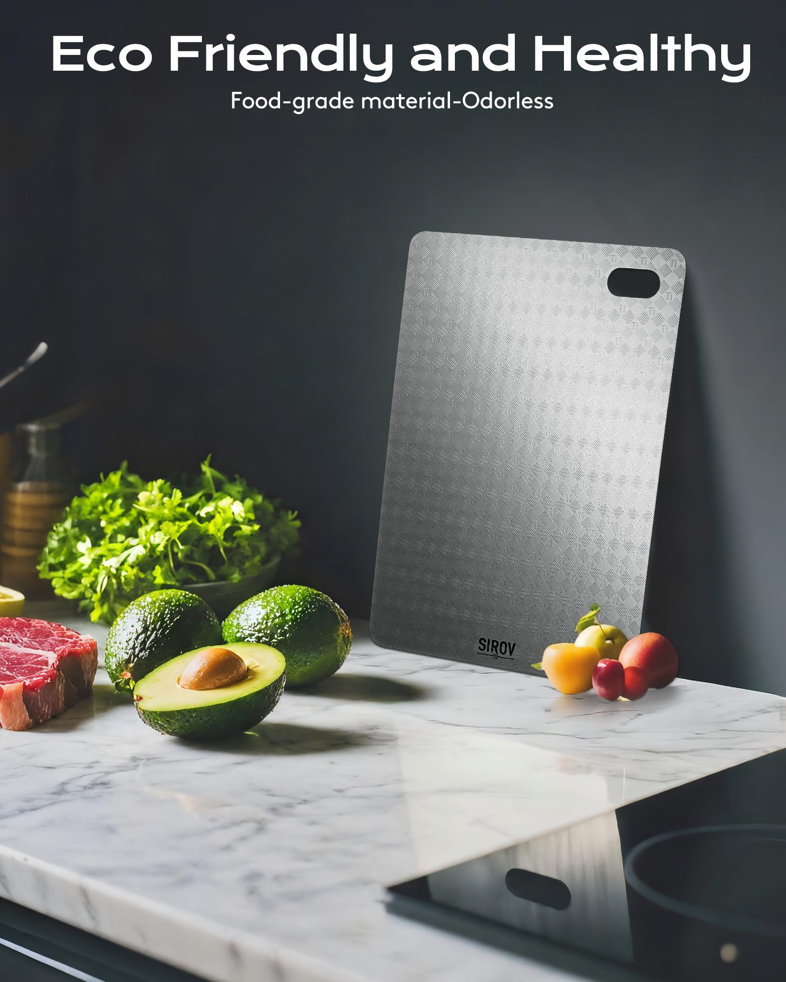 Sirov cutting board is lightweight and portable for kitchen, camping, or travel