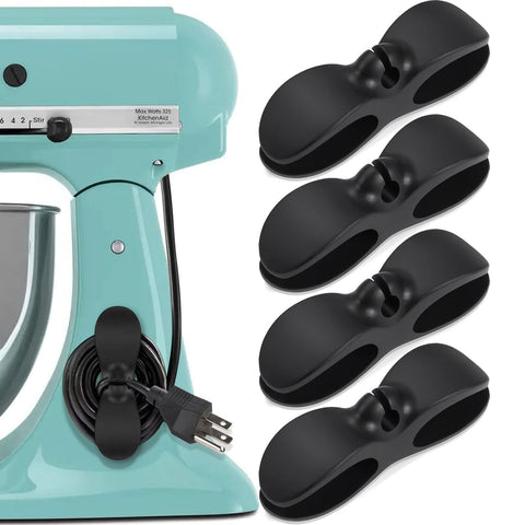 SisBroo cord organizer mounted on an appliance keeps wires neat and accessible.