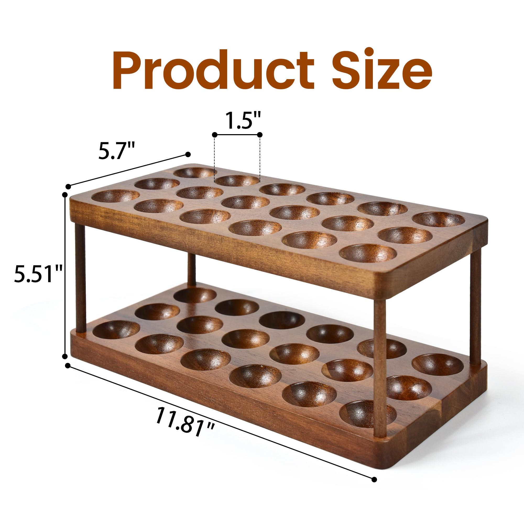 Sishynio 36-egg capacity in a two-tier rack for organized storage