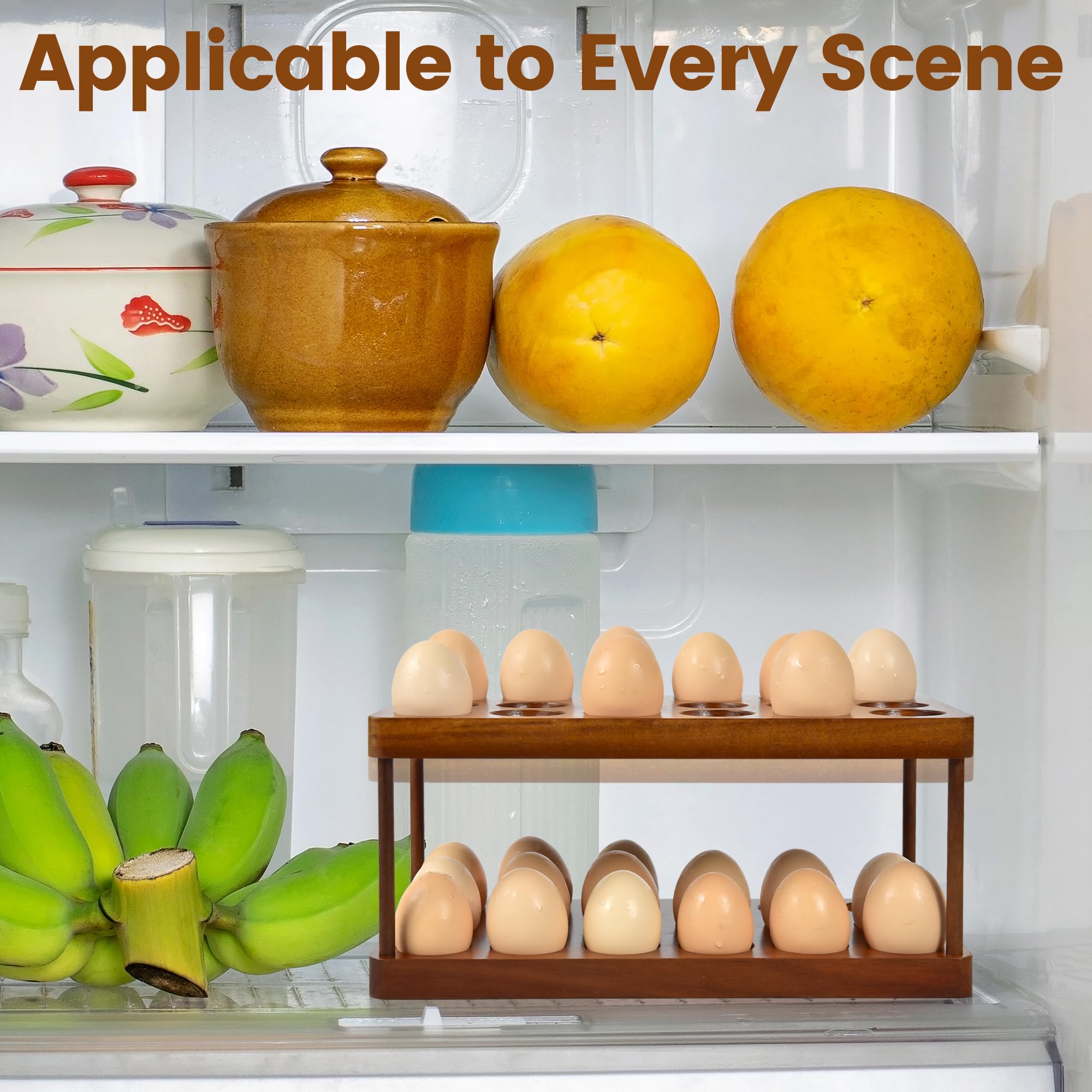 Sishynio kitchen decor adds rustic warmth while organizing eggs