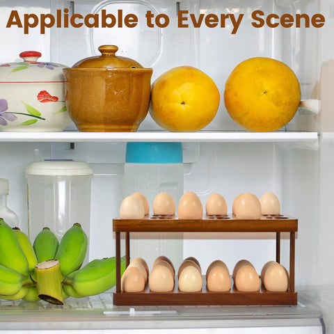 Sishynio kitchen decor adds rustic warmth while organizing eggs