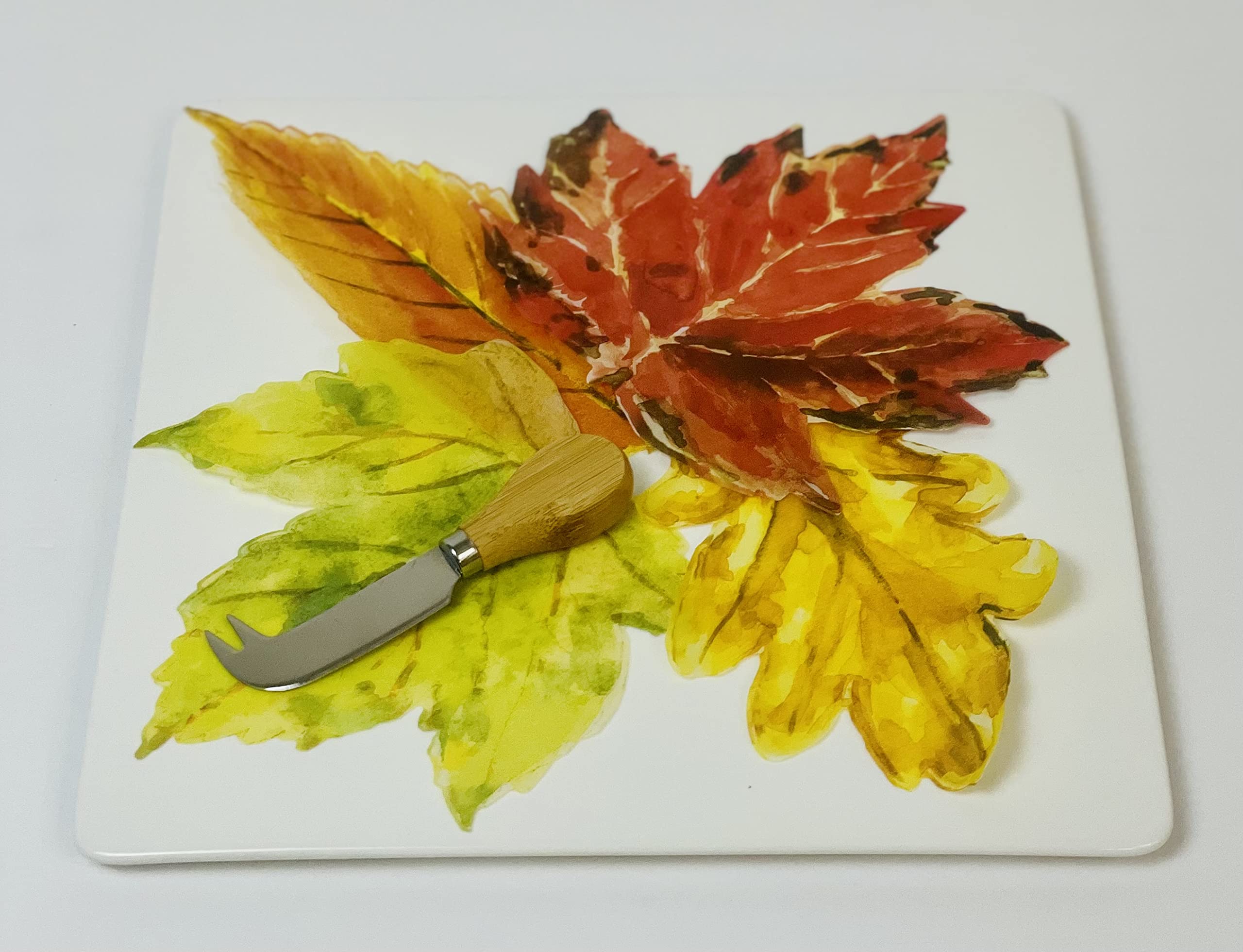 Sisson Distribution leaves arranged with fresh fruit on a rustic board for entertaining.