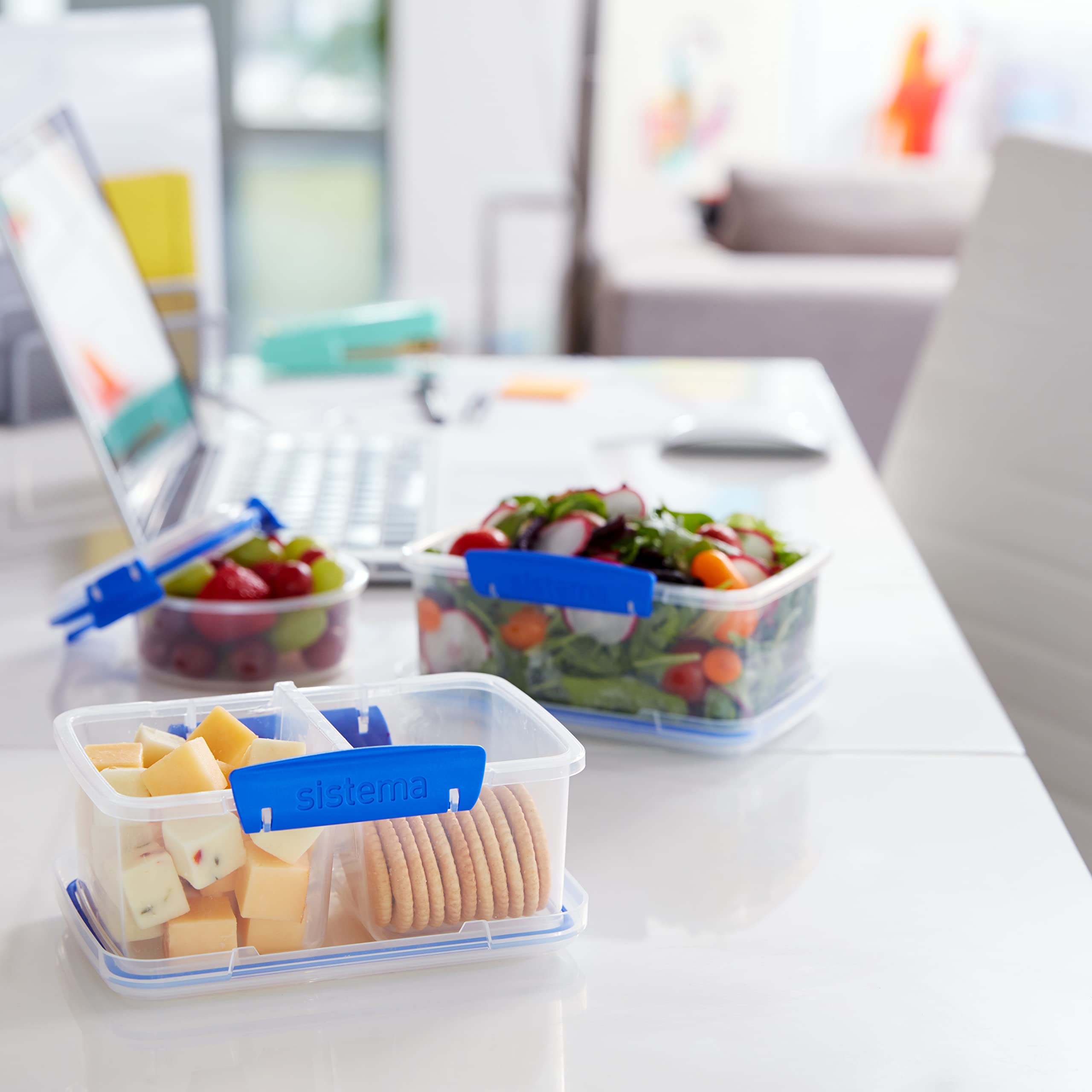 Sistema KLIP IT freezer-safe container for meal prep and storage.