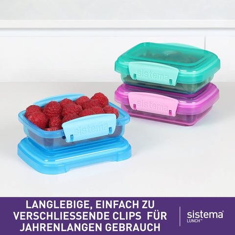 Sistema Lunch Collection green 6.7 oz container ideal for vegetables and snacks
