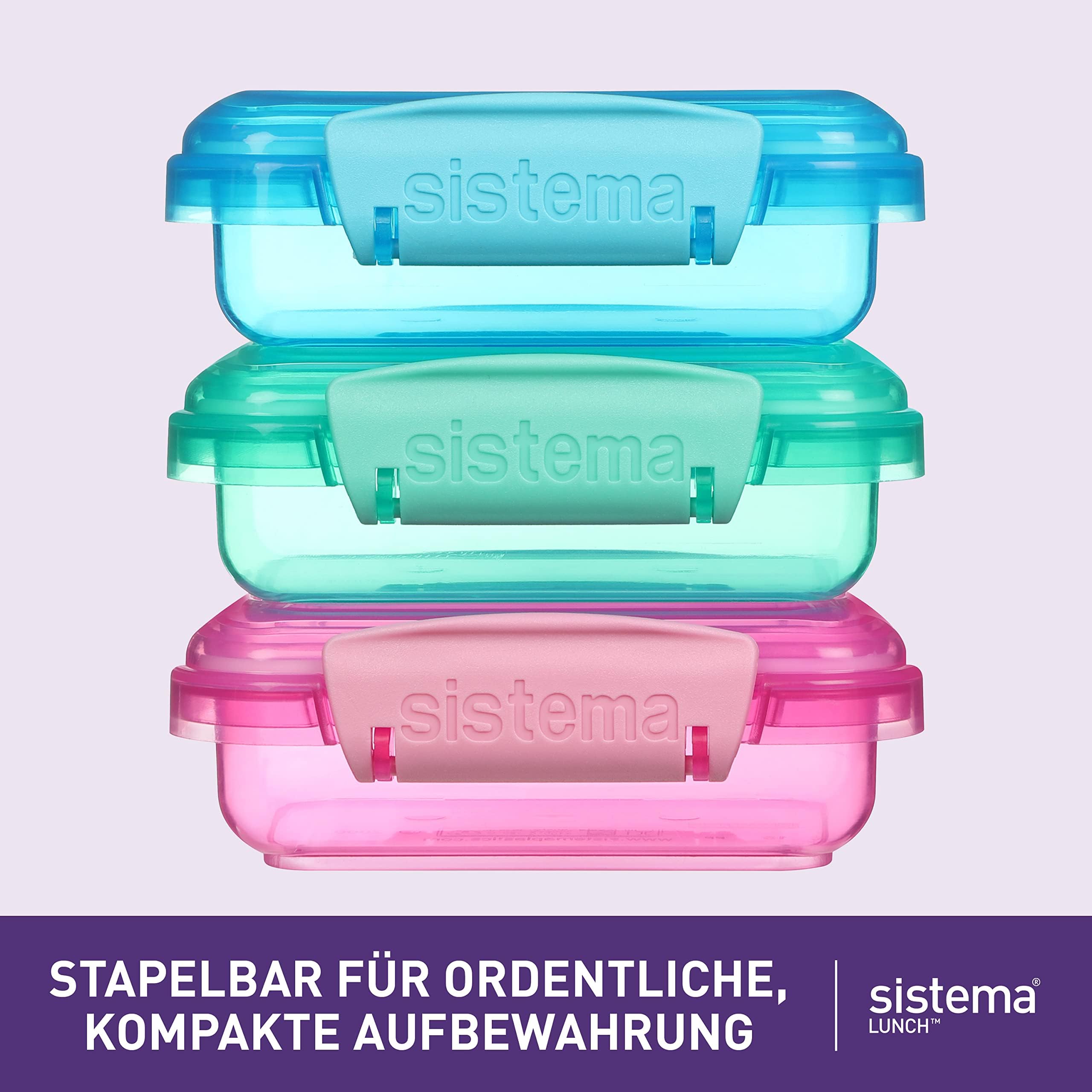 Sistema Lunch Collection tight seal prevents leaks during transit