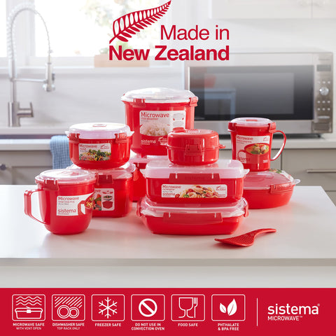 Sistema microwave-safe mug with vent open for even heating
