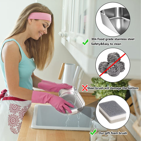 Sitlais accessory set includes fork spoon sponge brush