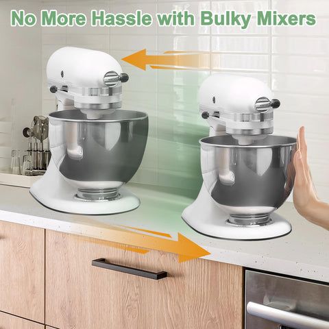 SIUDANGKA acrylic top mixer slider pad provides smooth surface and protection