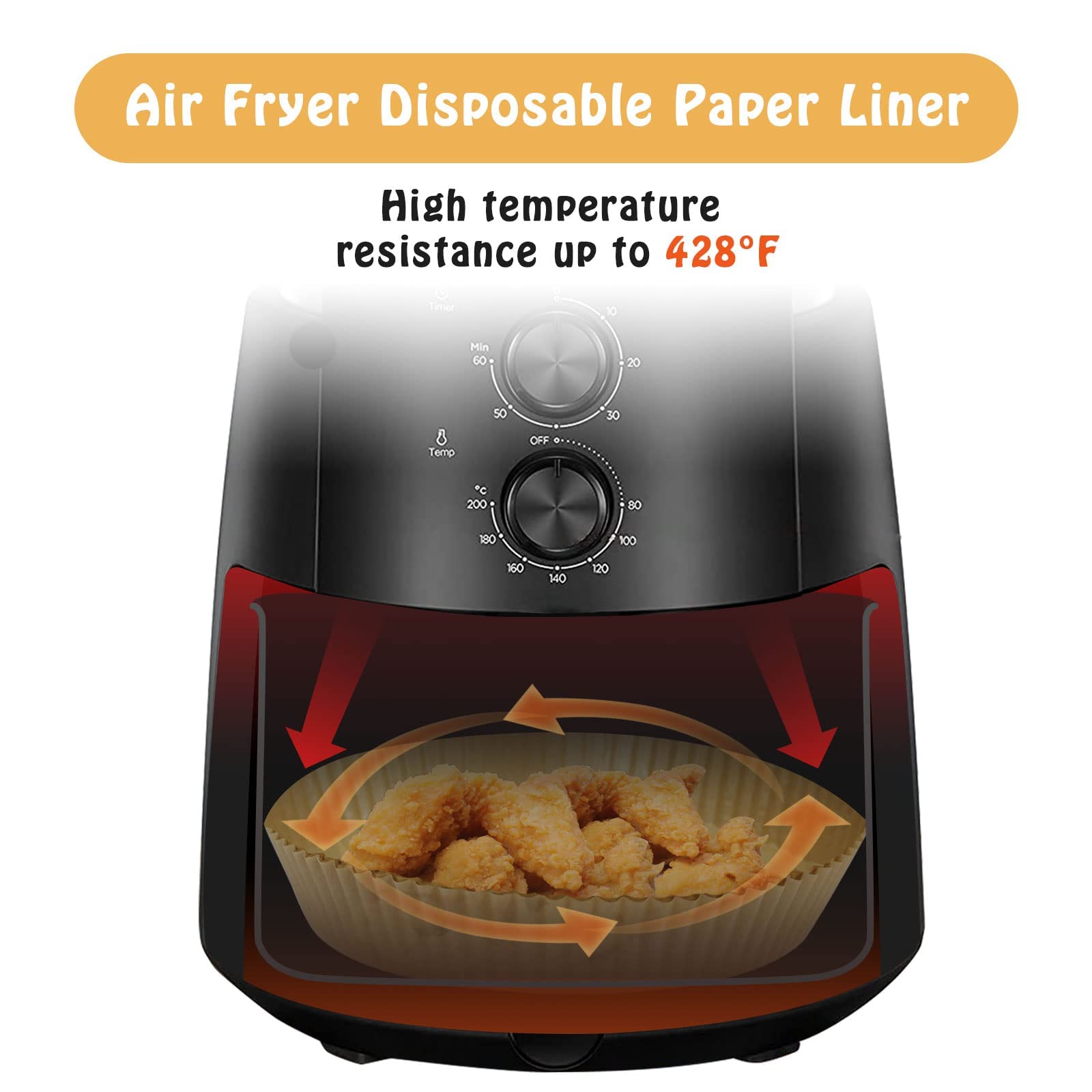 SIUDANGKA 200pcs parchment liners speed prep and cleanup