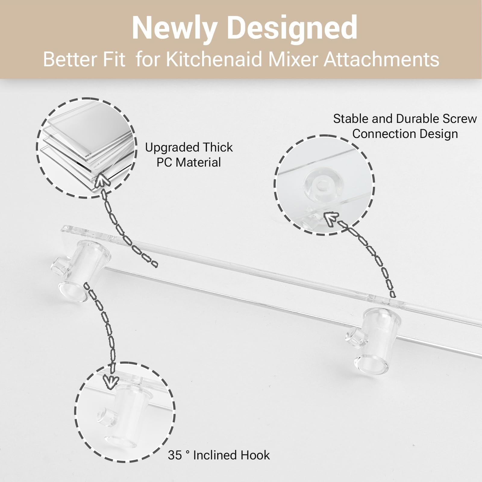 SIUDANGKA holder aligns hanging holes for easy attachment storage and secure rotation.