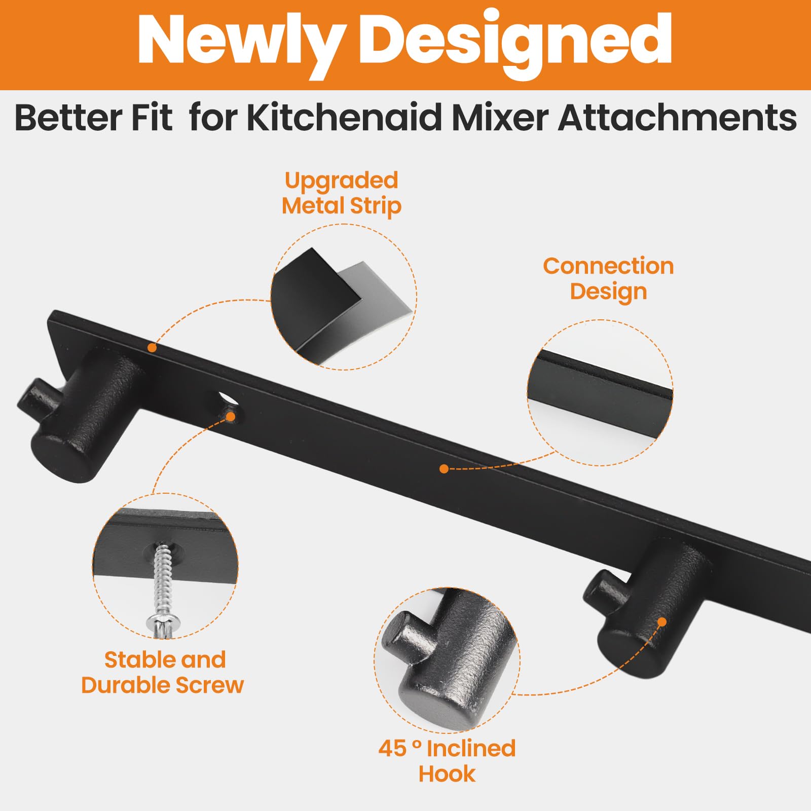SIUDANGKA aluminum alloy hook supports mixer attachments with strong load capacity.