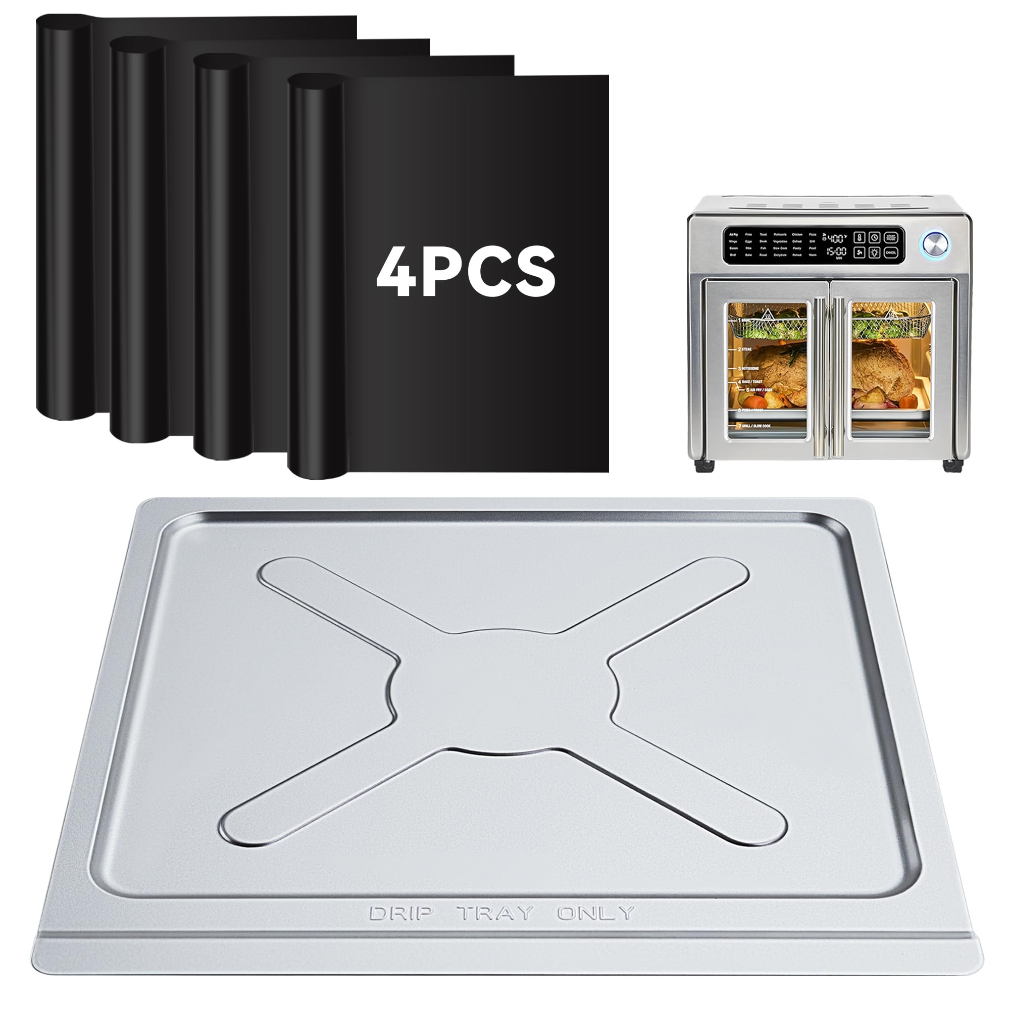 SIUDANGKA crumb tray for Emeril Lagasse 26 Qt with precise, stable fit