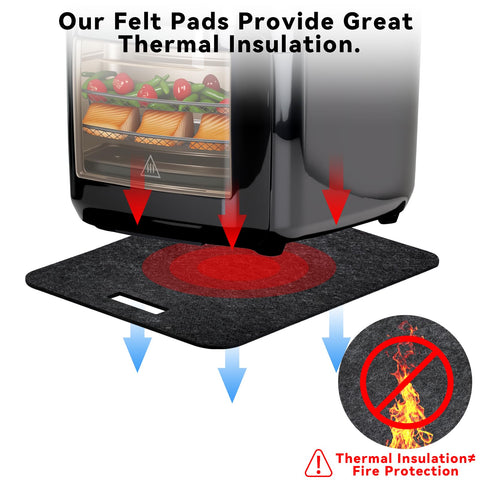 DIY cut edge fits air fryer base without altering appearance.
