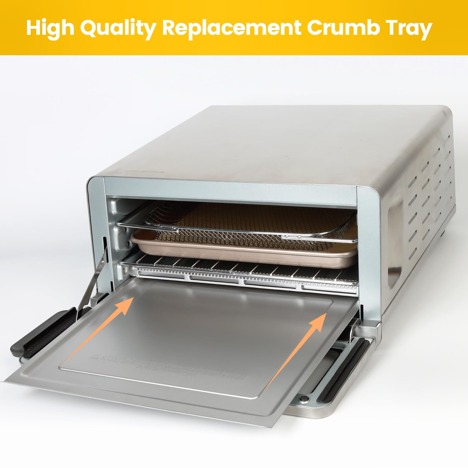 SIUDANGKA high-temp crumb tray withstands heat up to 480°F for durability