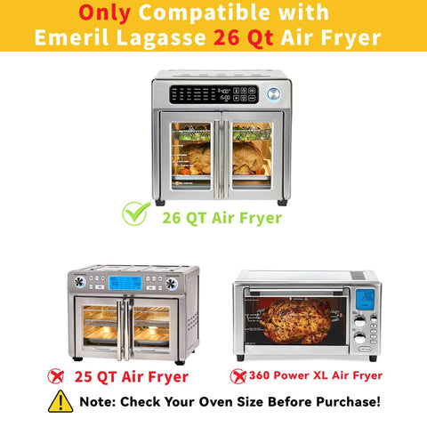 SIUDANGKA four reusable oven liners protect the fryer and simplify cleanup
