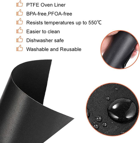 SIUDANGKA reusable oven mat doubles as baking and pan liner.
