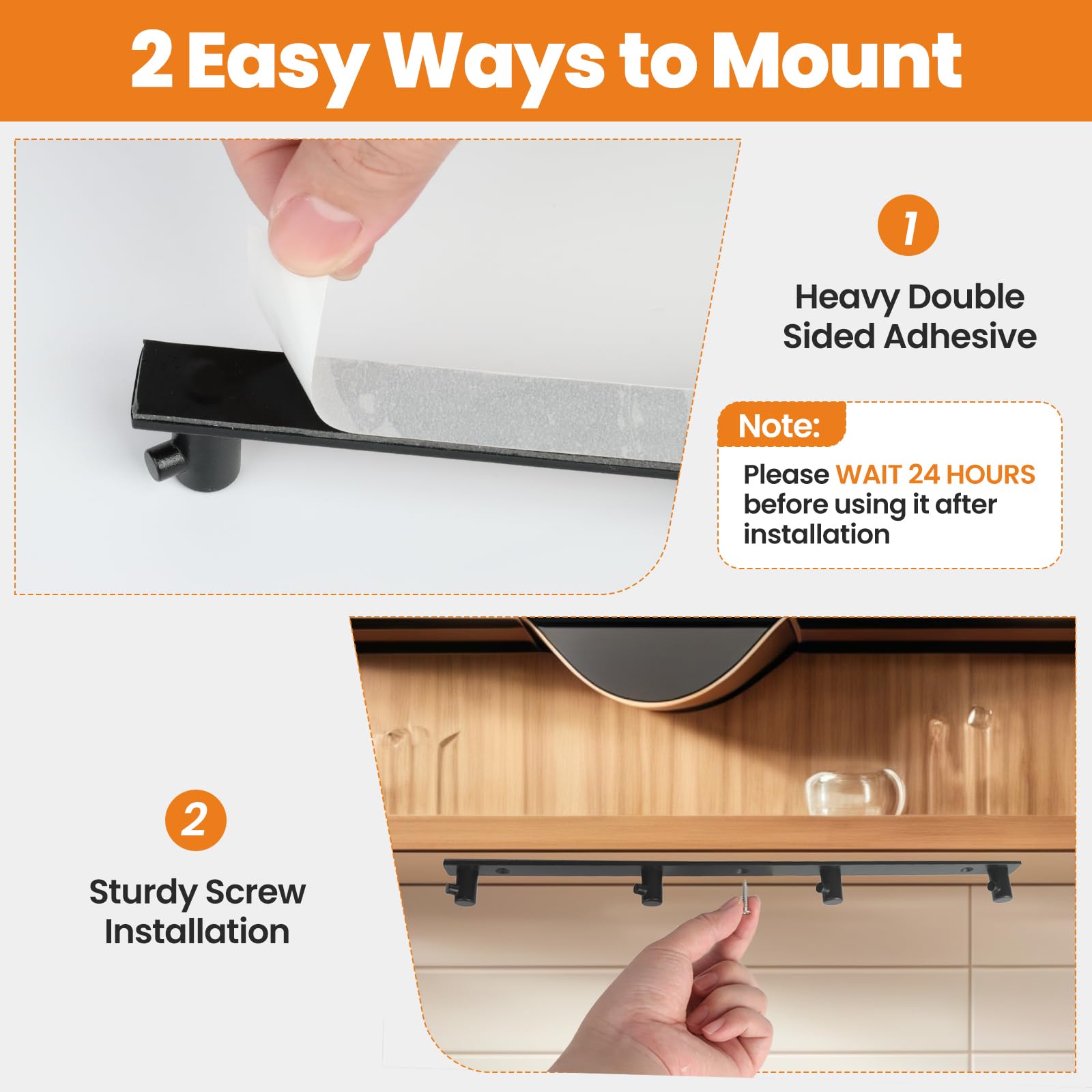 SIUDANGKA screws-install kit provides sturdy wall mounting for KitchenAid attachments.